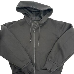 Uniqlo Black Zip-Up Hoodie Sweater